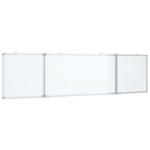 vidaXL Magnetisk whiteboard hopf&auml;llbar 160x40x1,7 cm aluminium