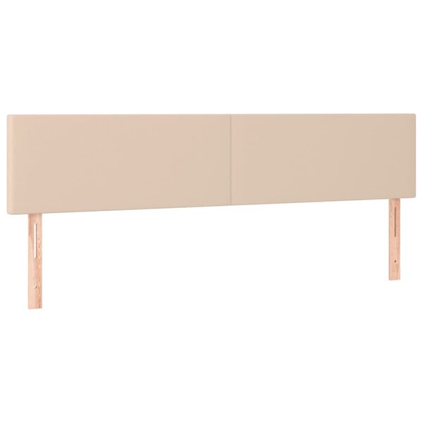 vidaXL S&auml;nggavel LED cappuccino 160x5x78/88 cm konstl&auml;der