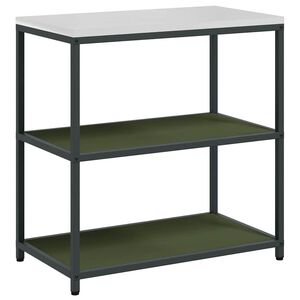 vidaXL K&ouml;ksf&ouml;rvaring HATTEM Olivgr&ouml;n 90 x 50 x 92 cm St&aring;l