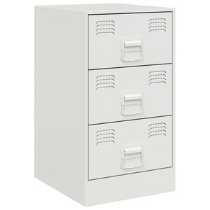 vidaXL S&auml;ngsk&aring;p vit 34,5x39x62 cm st&aring;l