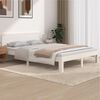 vidaXL S&auml;ngram vit massiv furu 140x190 cm