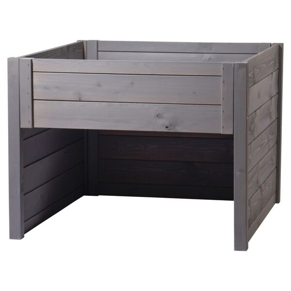 dobar Garage för robotgräsklippare med odlingslåda grå