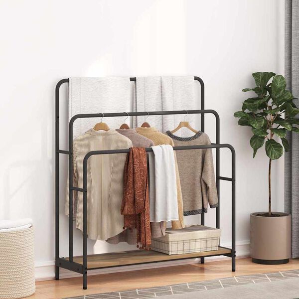 vidaXL Kl&auml;dst&auml;llning Artisan Ek 90 x 30 x 100,5 cm Konstruerat tr&auml;