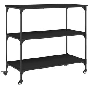 vidaXL K&ouml;ksvagn svart 102x50x95 cm konstruerat tr&auml;