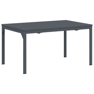vidaXL Ute middagsbord F&auml;llbar Antracit 210 x 90 x 73 cm St&aring;l