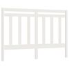 vidaXL S&auml;nggavel vit 156x4x100 cm massiv furu