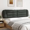 vidaXL Headboard Cushion "Hvar" Dark Grey 200 cm Fabric