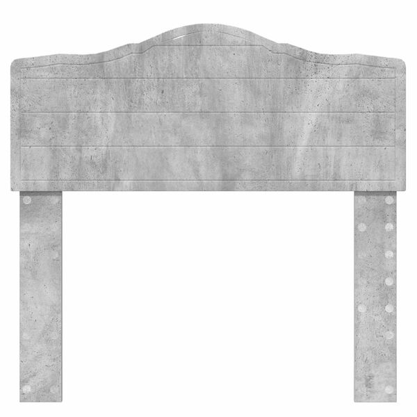 vidaXL Huvudgavel Betonggr&aring; 100 cm Konstruerat tr&auml;