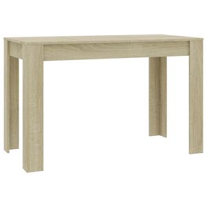 vidaXL Matbord sonoma-ek 120x60x76 cm konstruerat tr&auml;