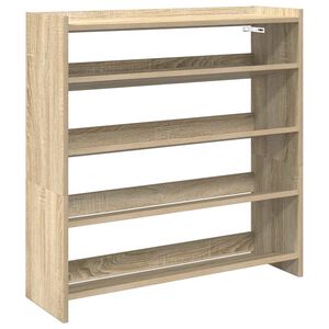 vidaXL Skohylla sonoma-ek 80x25x81 cm konstruerat tr&auml;
