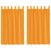 vidaXL Voile gardiner med &ouml;glor 2 st orange 140x175 cm