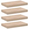 vidaXL Sv&auml;vande hyllor 4 st 40x23,5x4 cm konstruerat tr&auml;