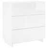 vidaXL Sideboard Vit h&ouml;gglans 70 x 38 x 75 cm Konstruerat tr&auml;