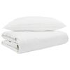 vidaXL Sommar Duvet med kudde 2 st Vit Dunfj&auml;der