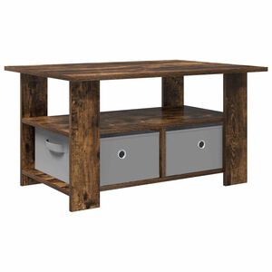 vidaXL Kaffeebord R&ouml;kt ek 77 x 55 x 42 cm Konstruerat tr&auml;