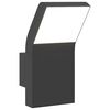 vidaXL Utomhusv&auml;gglampa LED svart gjuten aluminium