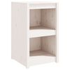vidaXL K&ouml;kssk&aring;p f&ouml;r utomhusbruk MEPPEL vit 55x55x92 cm massiv furu