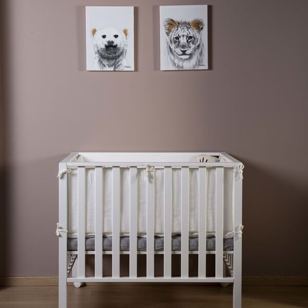 CHILDHOME Oljem&aring;lning guld lejon 30x40cm