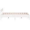 vidaXL S&auml;ngram utan madrass vit 180x200 cm massiv furu