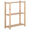 vidaXL Lagerhylla 3 hyllplan 60x28,5x90 cm massiv furu