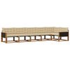 vidaXL Utomhussoffset 6 st Naturlig och Beige