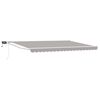 vidaXL Manuell utdragbar markis med LED-lampor 4,5 &times; 3 m