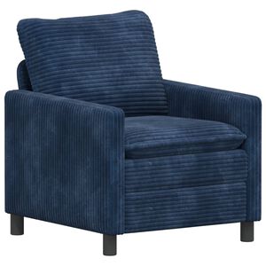 vidaXL Soffa M&ouml;rkbl&aring; 76 x 81 x 87,5 cm Polyester