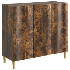 vidaXL Sideboard R&ouml;kt ek 89 x 34,5 x 80 cm Konstruerat tr&auml;