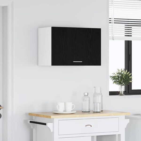 vidaXL H&auml;ngande sk&aring;p Lyon Svart Ek 60 x 31 x 40 cm Konstruerat tr&auml;