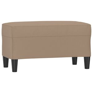 vidaXL B&auml;nk cappuccino 70x35x41 cm konstl&auml;der