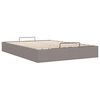 vidaXL Ottoman s&auml;ngram utan madrass taupe 140x190 cm tyg