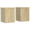 vidaXL V&auml;xtst&auml;ll 2 st sonoma ek 15x15x20 cm konstruerat tr&auml;