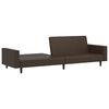 vidaXL B&auml;ddsoffa 2-sits brun konstl&auml;der