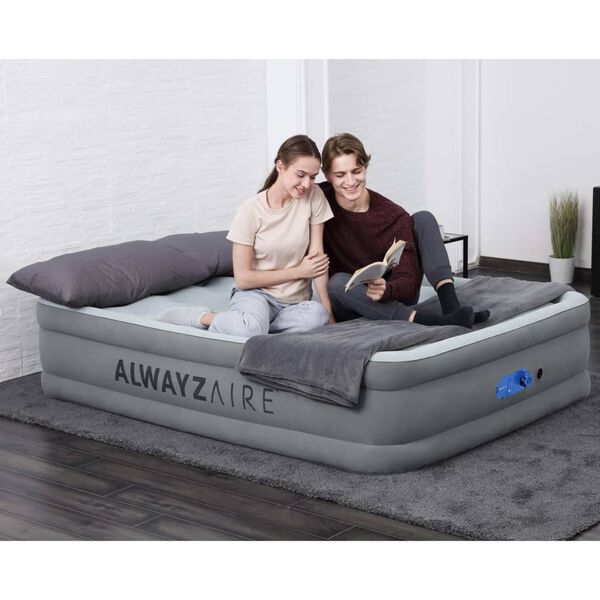 Bestway Luftmadrass AlwayzAire 2 personer 203x152x46 cm gr&aring;