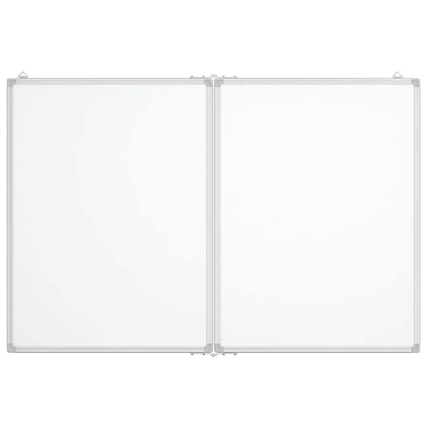 vidaXL Magnetisk whiteboard hopf&auml;llbar 120x80x1,7 cm aluminium