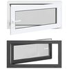 vidaXL K&auml;llarf&ouml;nster RISOR 100 x 50 cm PVC och glas Antracit