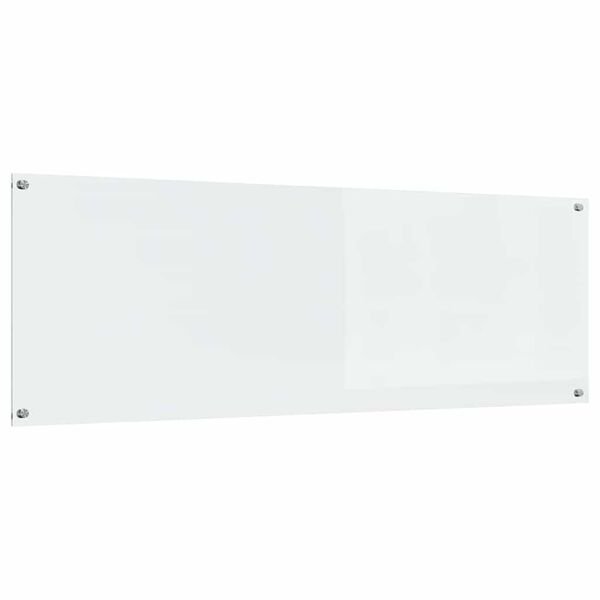 vidaXL Köksplånbak Transparent 120 x 40 x 0.6 cm härdat glas