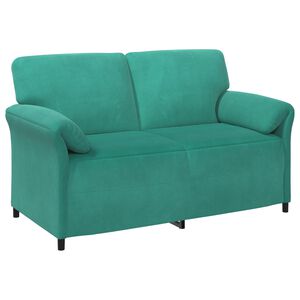 vidaXL 2-sits soffa Turkos 158 x 83 x 95 cm Sammet