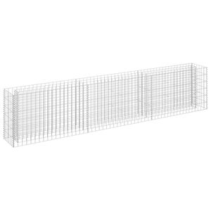 vidaXL Planteringsgabion upph&ouml;jd galvaniserat st&aring;l 270x30x60 cm