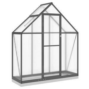 vidaXL V&auml;xthus med ram antracit 169x58x202 cm aluminium