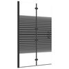 vidaXL Duschv&auml;gg f&auml;llbar ESG 80x140 cm svart