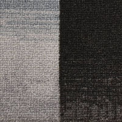 vidaXL Trappstegsmattor självhäftande 15 st svart och grå 65x21x4 cm