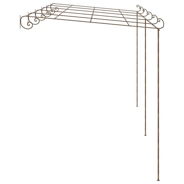 vidaXL Pergola antikbrun 6x3x2,5 m järn