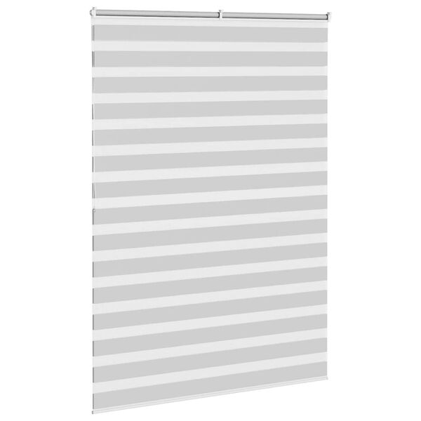 vidaXL Rullgardin zebra ljusgrå 155x200 cm tyg bredd 150,9cm polyester