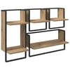 vidaXL V&auml;gghyllset V&auml;ggmonterat 4 pcs Artisan Ek 65 x 25 x 30 cm