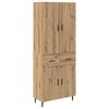 vidaXL Sk&aring;p 2 pcs Artisan Ek 69,5 x 34 x 180 cm Konstruerat tr&auml;