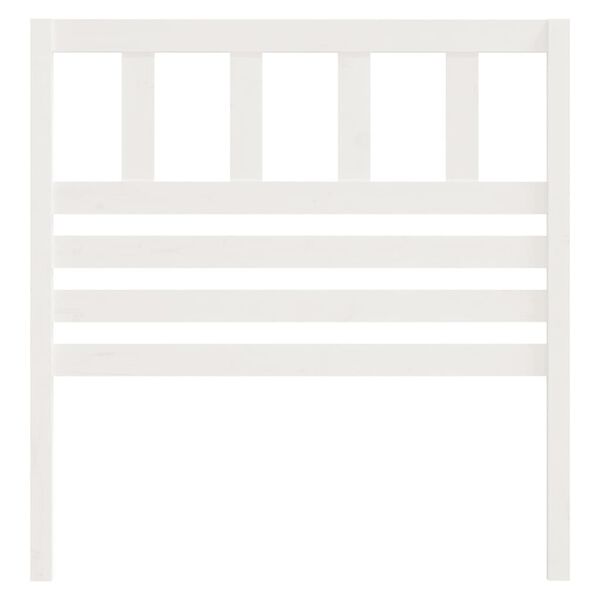 vidaXL S&auml;nggavel vit 81x4x100 cm massiv furu