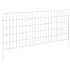 vidaXL Tr&auml;dg&aring;rdsst&auml;ngsel med p&aring;lar 12 pcs 115 x 50 cm Mesh Silver