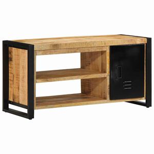vidaXL Skob&auml;nk Brun 100 x 40 x 50 cm Massivt Mangotr&auml;