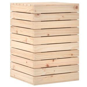 vidaXL Tv&auml;ttkorg 44x44x66 cm massiv furu